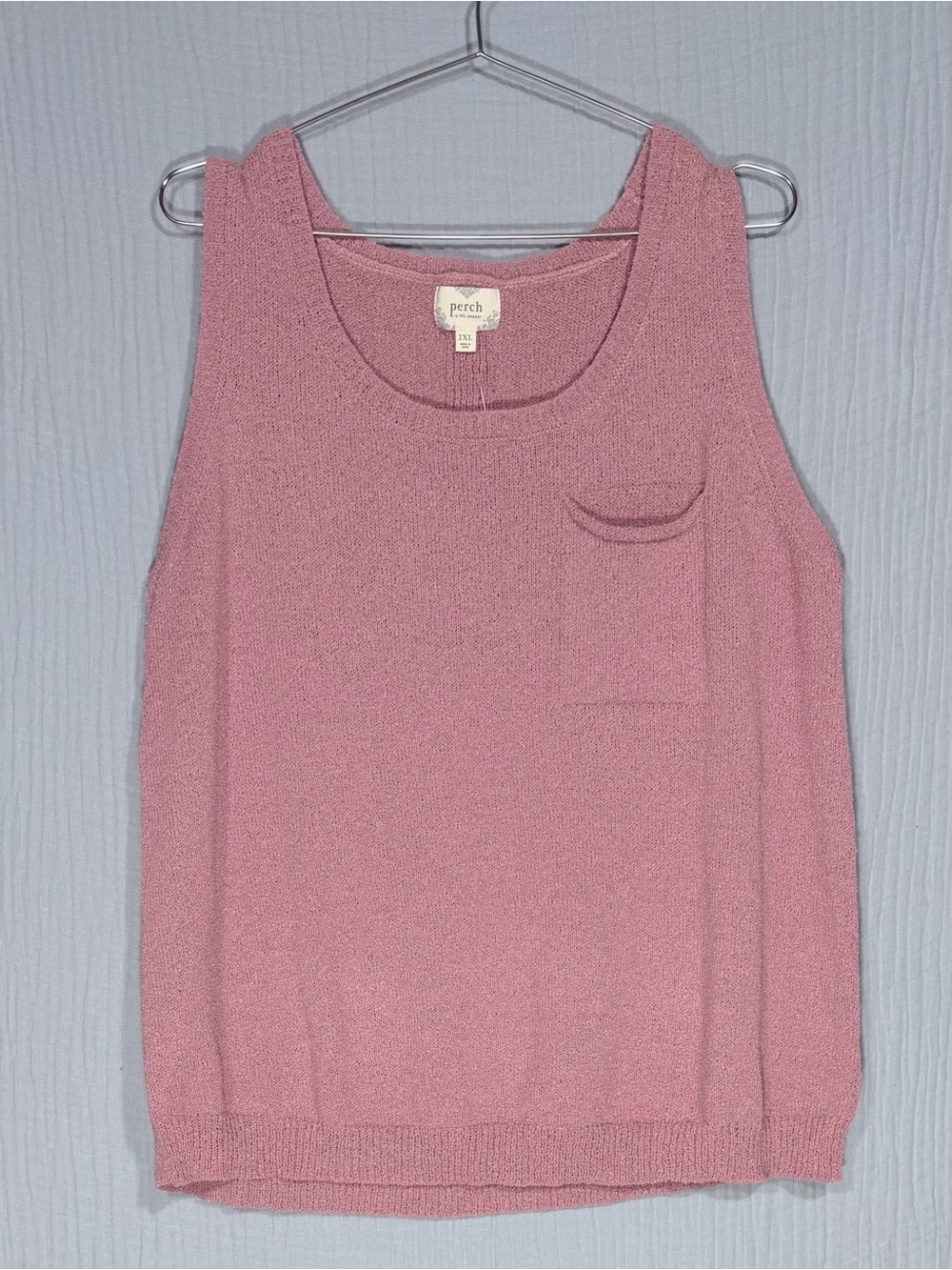 🎀NWOT | Perch | Slouchy TankTop | Button Back | Coastal Minimalist | Pocket | XL - Picture 2 of 6